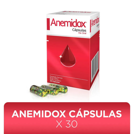 Anemidox (100+1+330)Mg Cápsula Frasco X 30