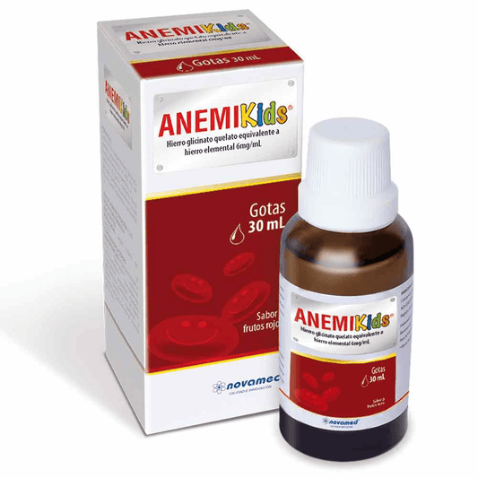 Anemikids Gotas 6.6Mg/mL(0.66%)(Fe) Sol Oral Frasco X 30mL Frutos Rojos