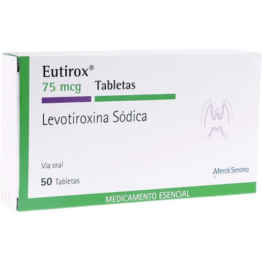 Eutirox 75Mcg Caja X 50 Tabletas