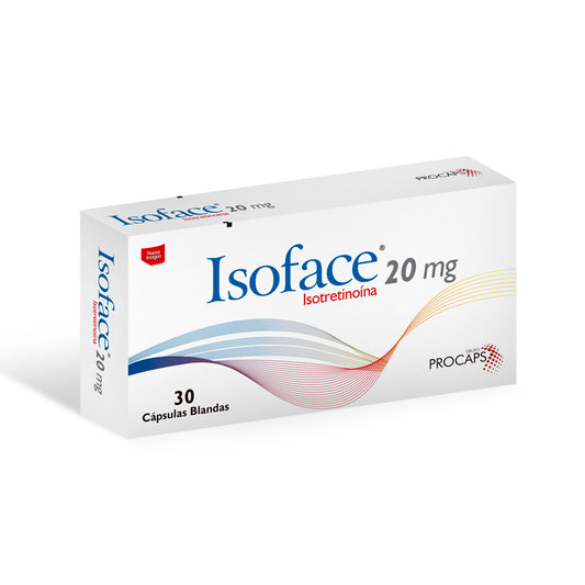 ISOFACE 20 MG CAJA X 30 CAPSULAS BLANDAS