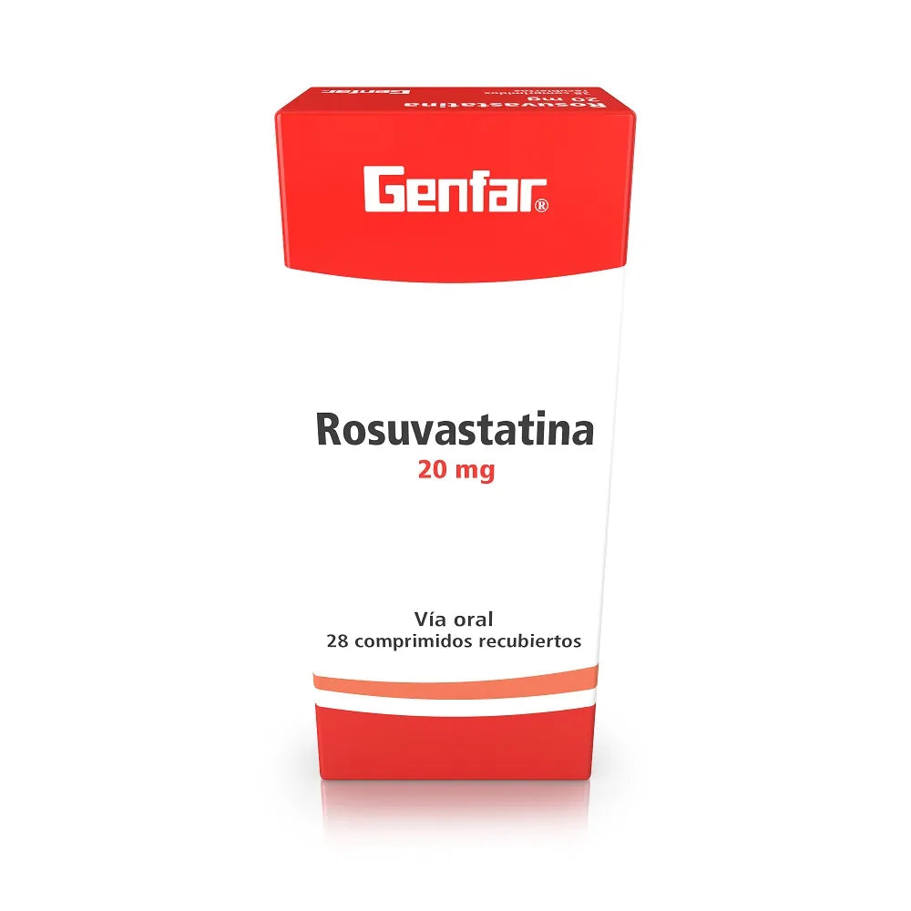 Rosuvastatina 20Mg Tabletas Recubiertas Caja X 14 Genfar